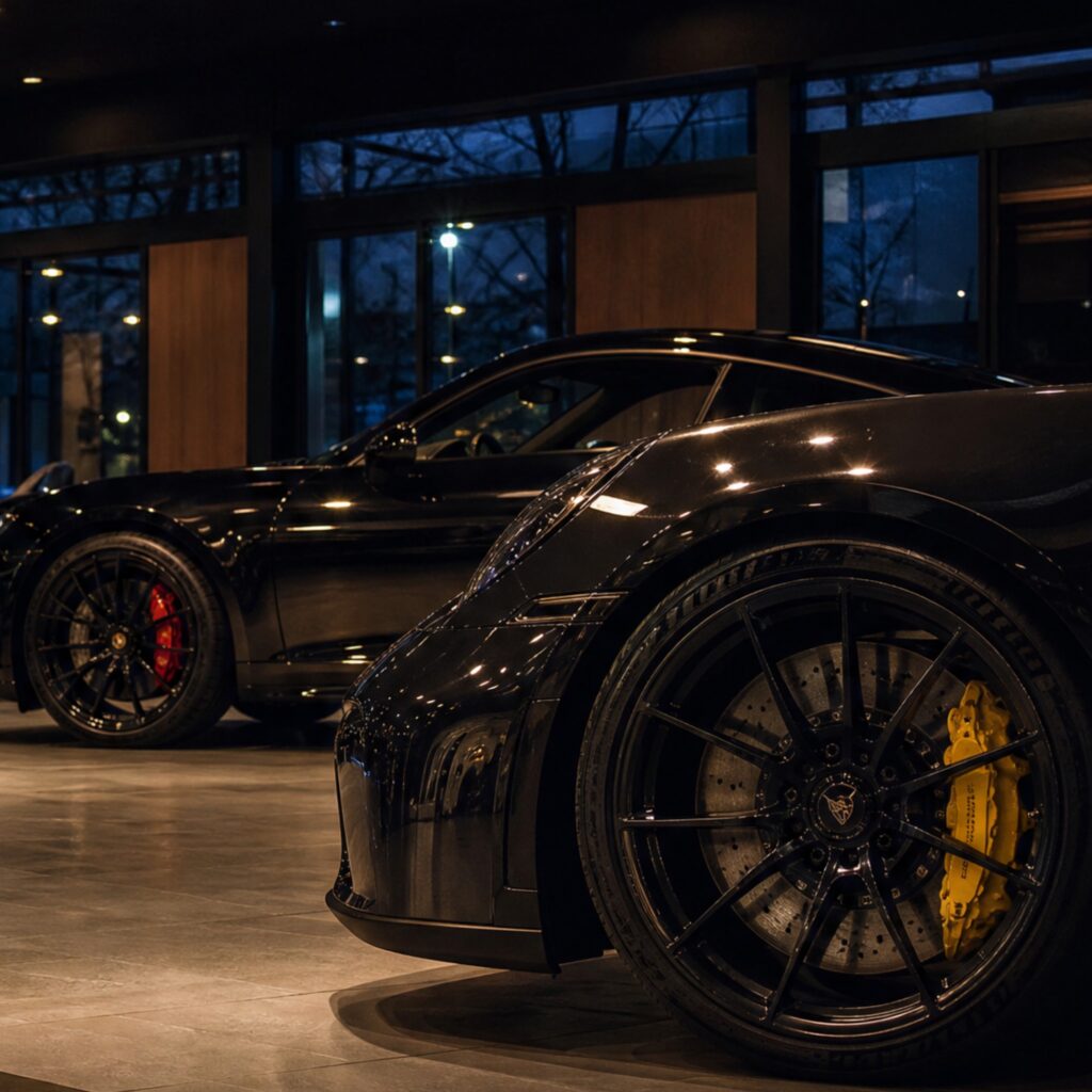 Showroomklare sportwagen